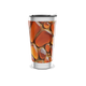 Copo Térmico - Estampa Abstrata Laranja