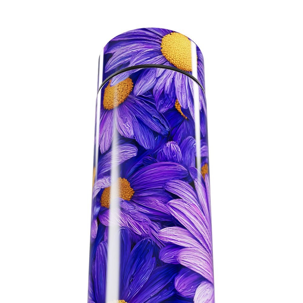 Garrafa Térmica Touch Floral Roxa