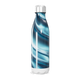Garrafa Inox Azul - Design Ondulado