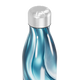Garrafa Inox Azul - Design Ondulado