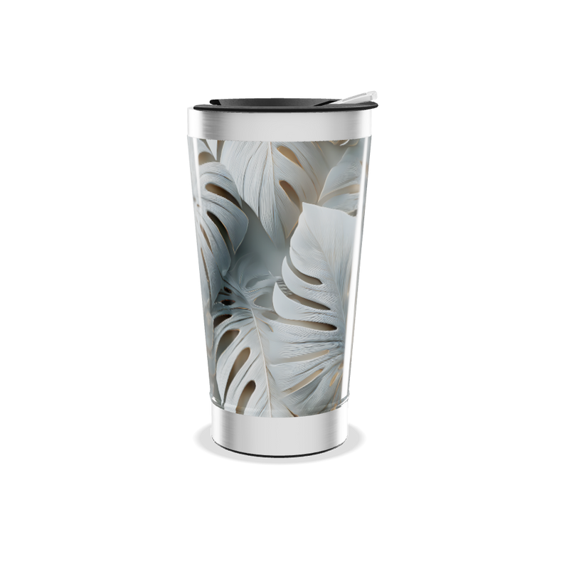 Copo Térmico - Folhagem Tropical Aço Inox