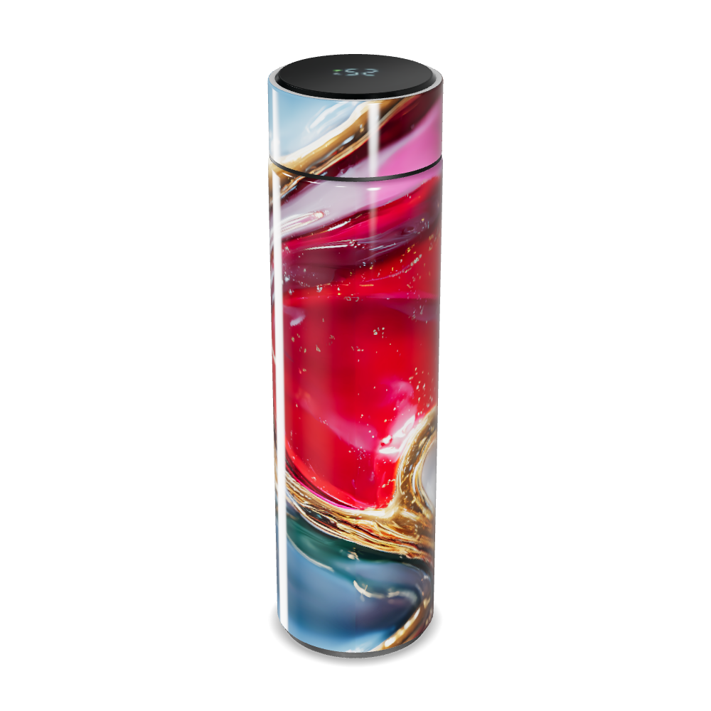 Garrafa Térmica Touch - Estampa Abstrata Colorida