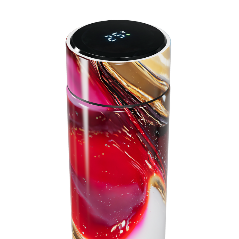 Garrafa Térmica Touch - Estampa Abstrata Colorida