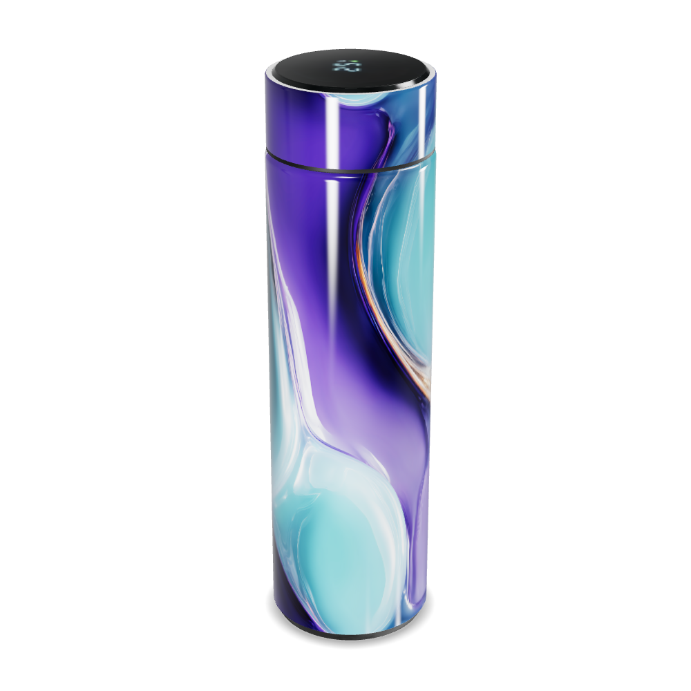 Garrafa Térmica Touch - Design Azul e Roxo