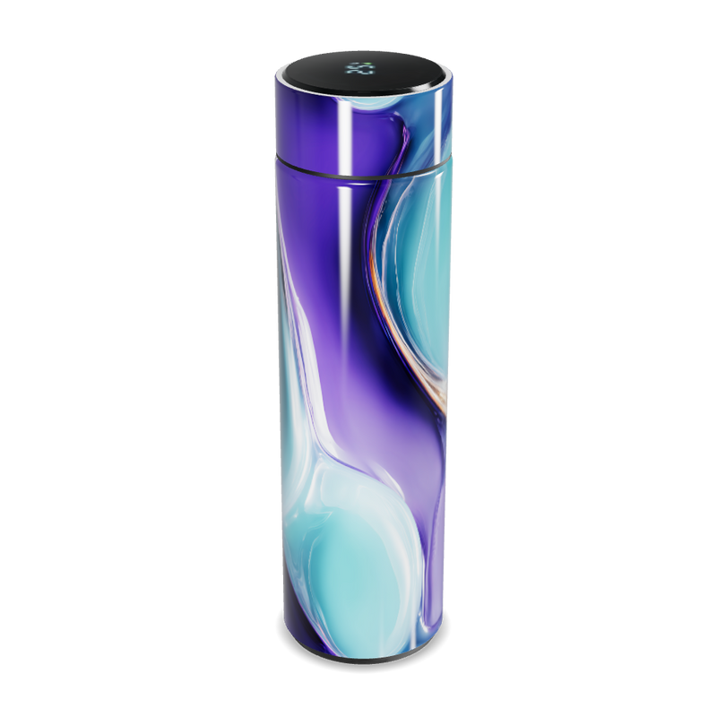 Garrafa Térmica Touch - Design Azul e Roxo