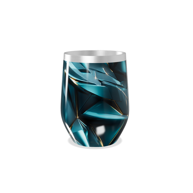 Copo Térmico Slim - Azul Vidro Geométrico