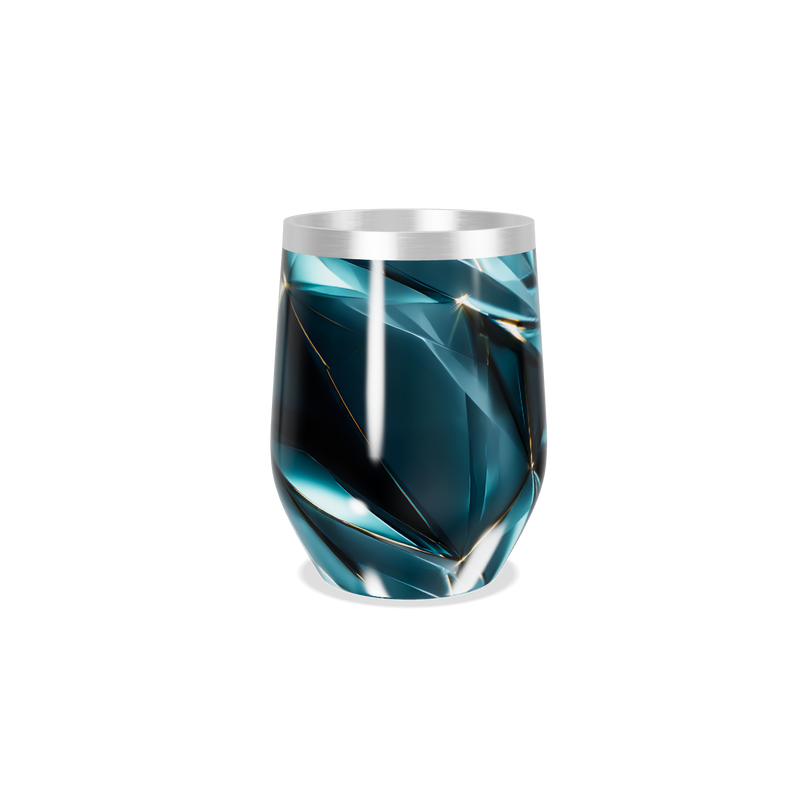 Copo Térmico Slim - Azul Vidro Geométrico