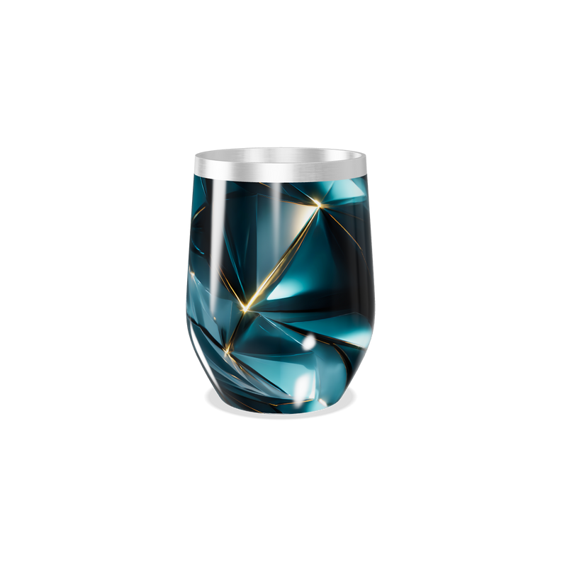 Copo Térmico Slim - Azul Vidro Geométrico