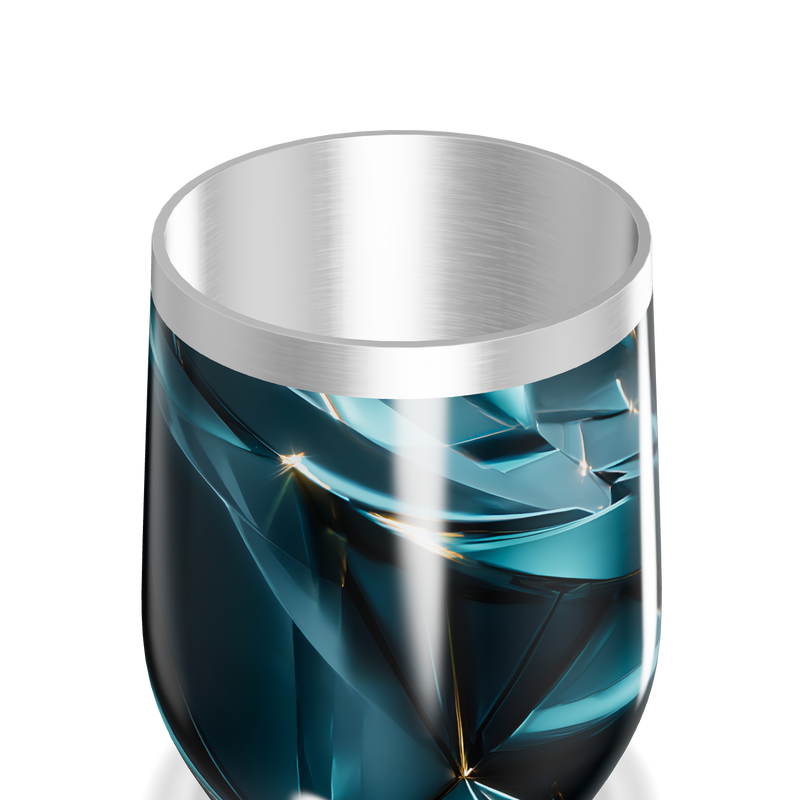 Copo Térmico Slim - Azul Vidro Geométrico