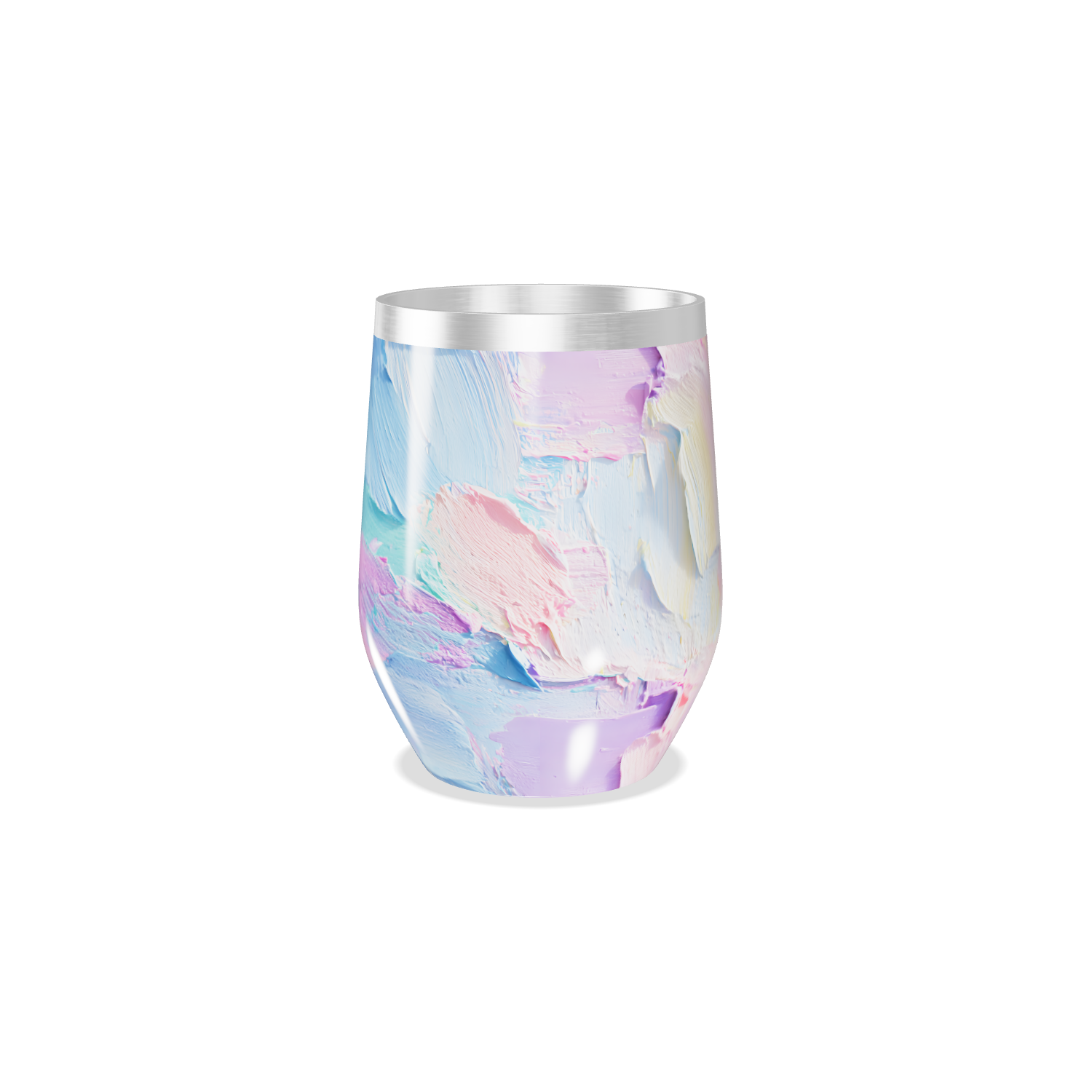 Copo Térmico Slim - Estampa Abstrata Pastel