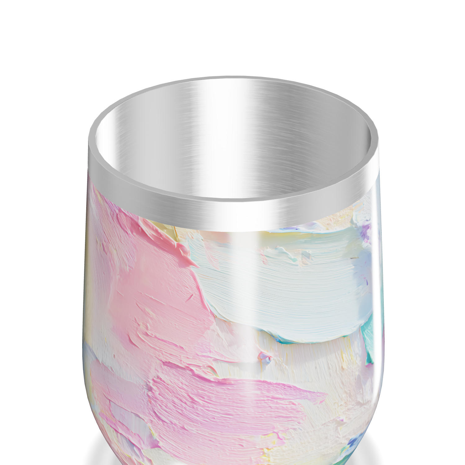 Copo Térmico Slim - Estampa Abstrata Pastel