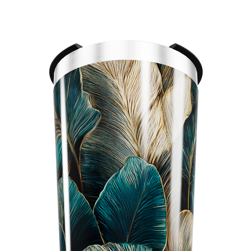 Copo Térmico - Folhagem Verde Aço Inox