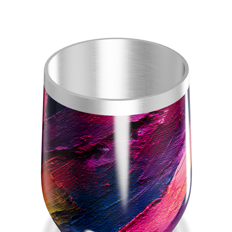 Copo Térmico Slim - Estampa Abstrata Colorida