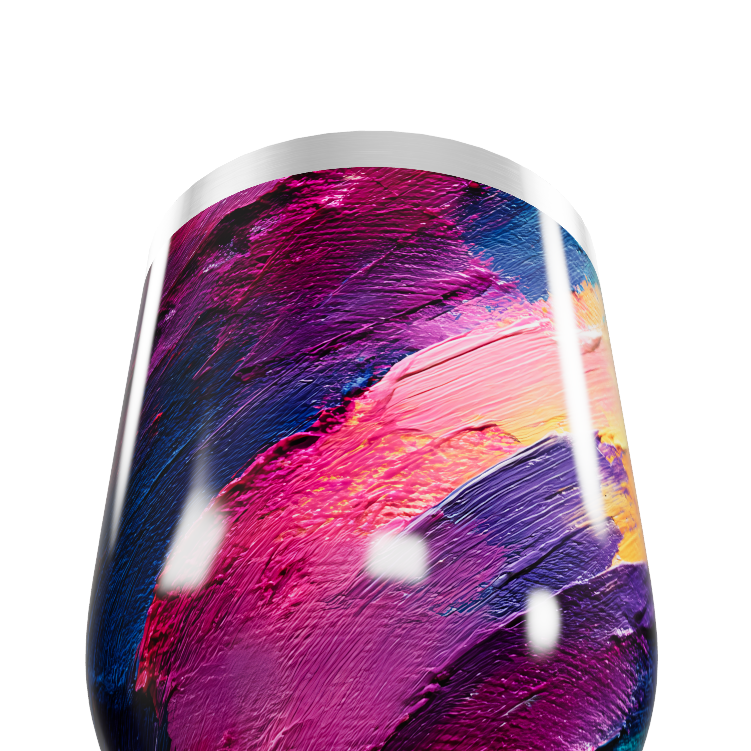 Copo Térmico Slim - Estampa Abstrata Colorida