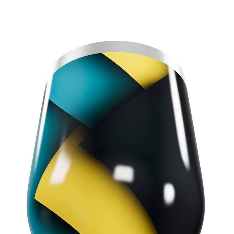 Copo Térmico Slim - Estampa Colorida Geométrica