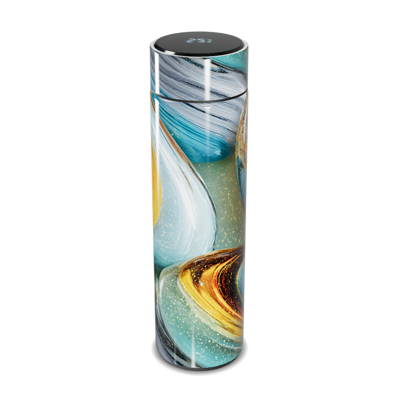 Garrafa Térmica Touch - Estampa Abstrata Colorida