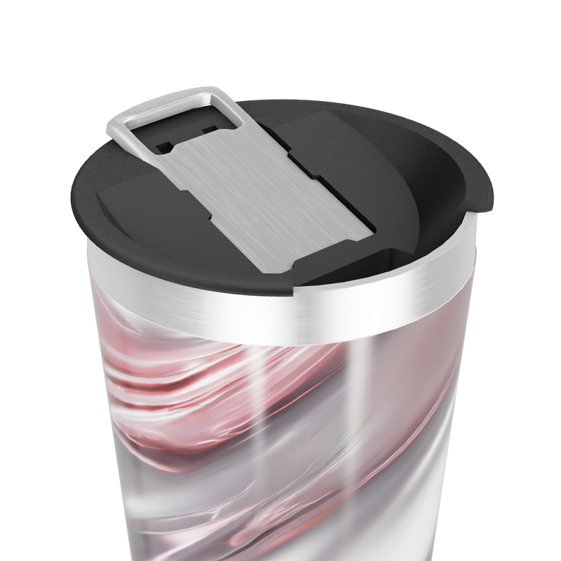 Copo Térmico - Design Marmorizado Rosa