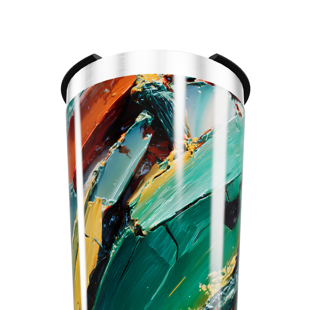 Copo Térmico - Estampa Abstrata Colorida