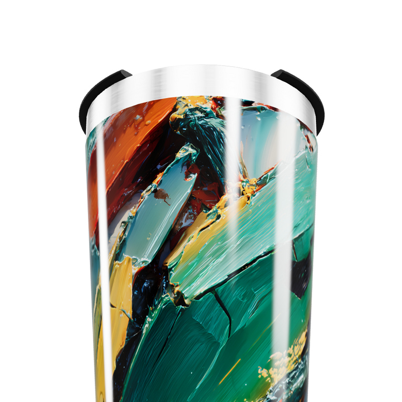 Copo Térmico - Estampa Abstrata Colorida