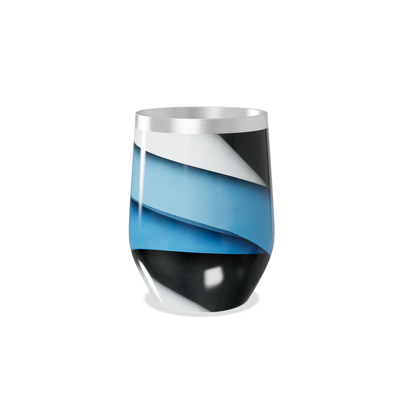 Copo Térmico Slim - Aço Inox Azul e Preto