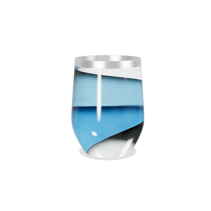 Copo Térmico Slim - Aço Inox Azul e Preto