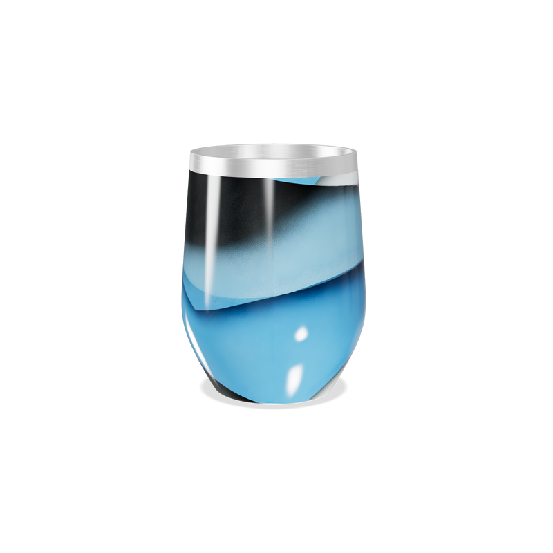 Copo Térmico Slim - Aço Inox Azul e Preto