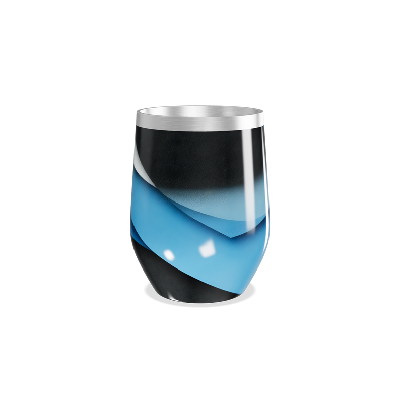 Copo Térmico Slim - Aço Inox Azul e Preto