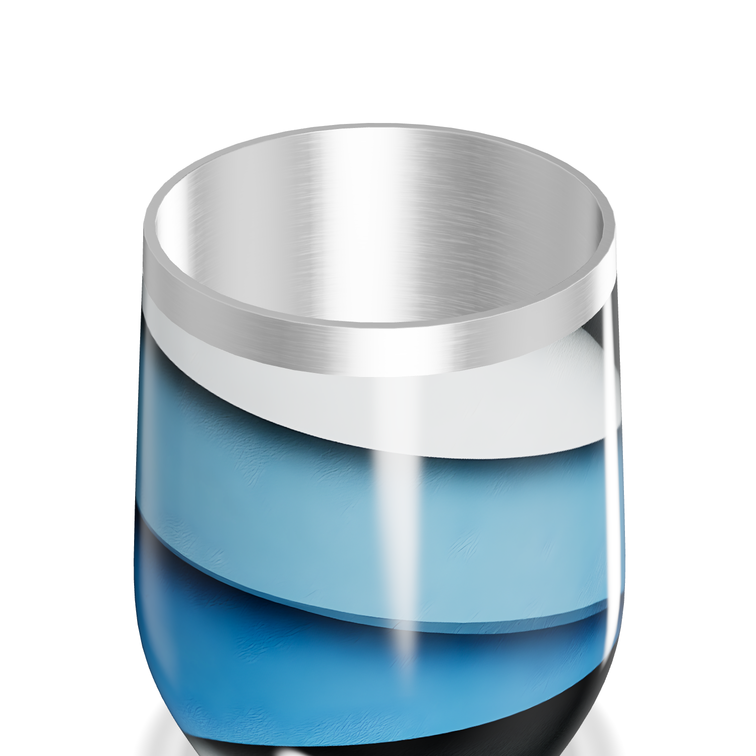 Copo Térmico Slim - Aço Inox Azul e Preto