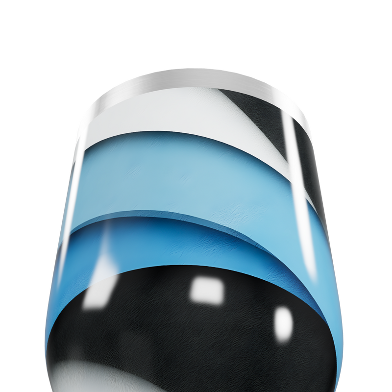 Copo Térmico Slim - Aço Inox Azul e Preto