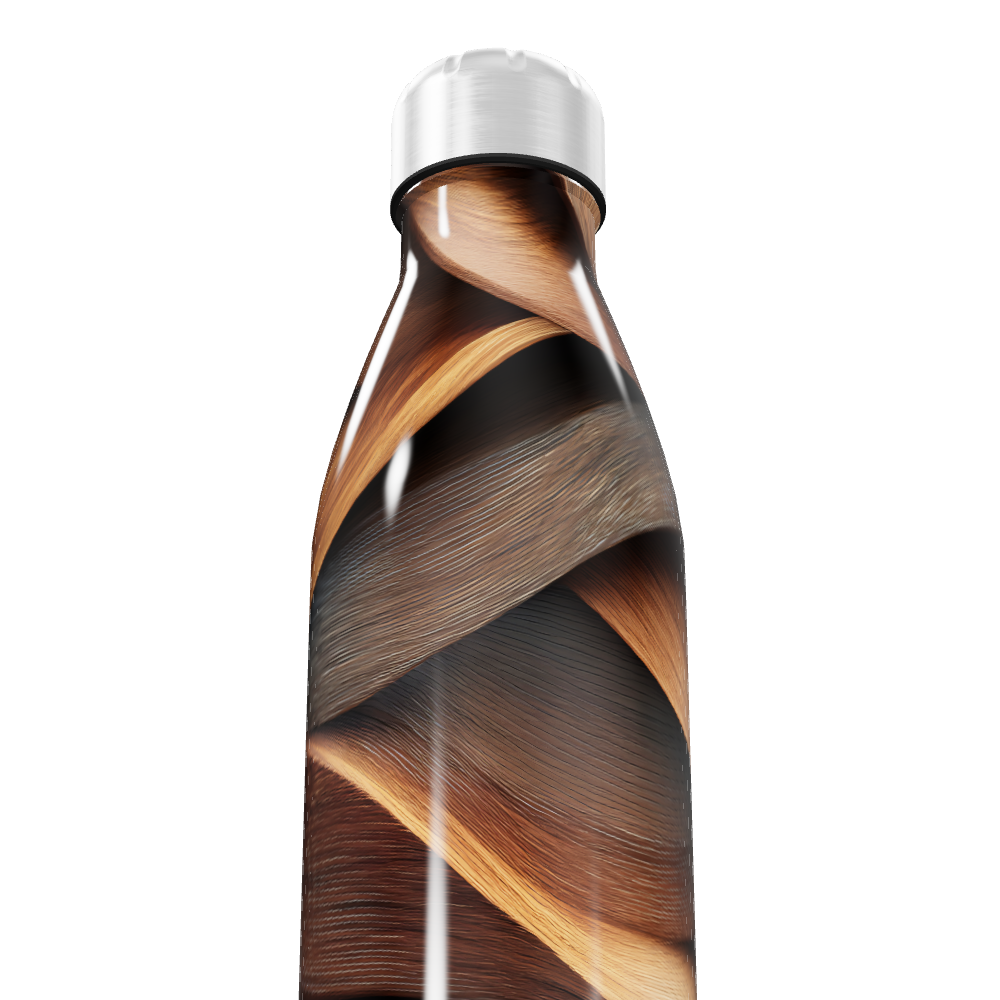 Garrafa Inox - Estampa Madeira