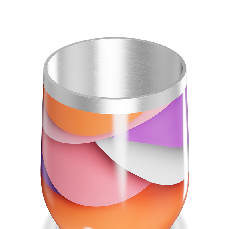 Copo Térmico Slim - Estampado Colorido Inox