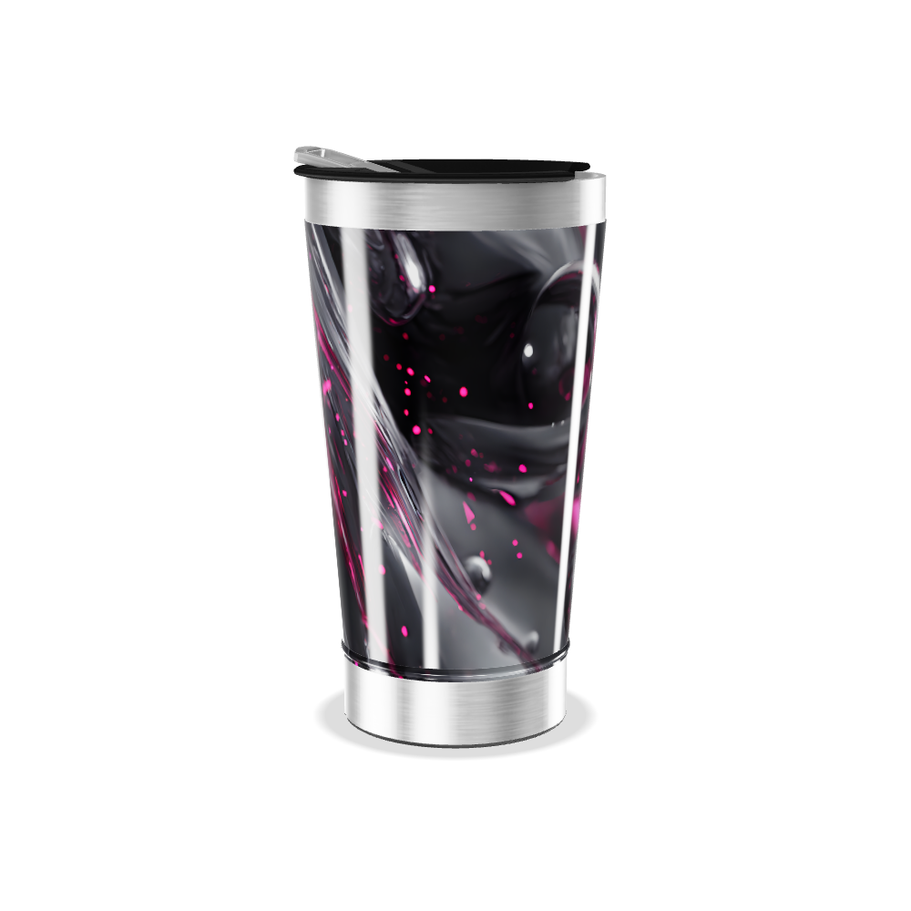 Copo Térmico - Estampa Bolhas Roxas