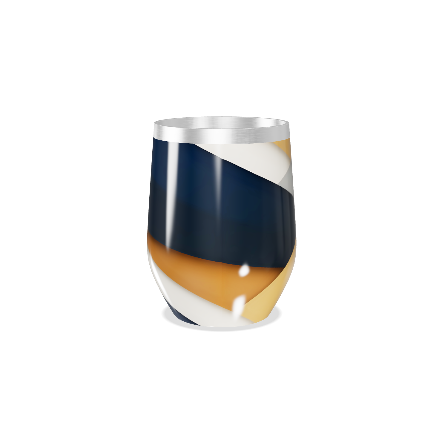 Copo Térmico Slim - Design Geométrico Colorido