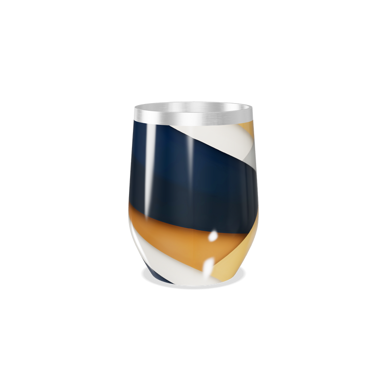 Copo Térmico Slim - Design Geométrico Colorido