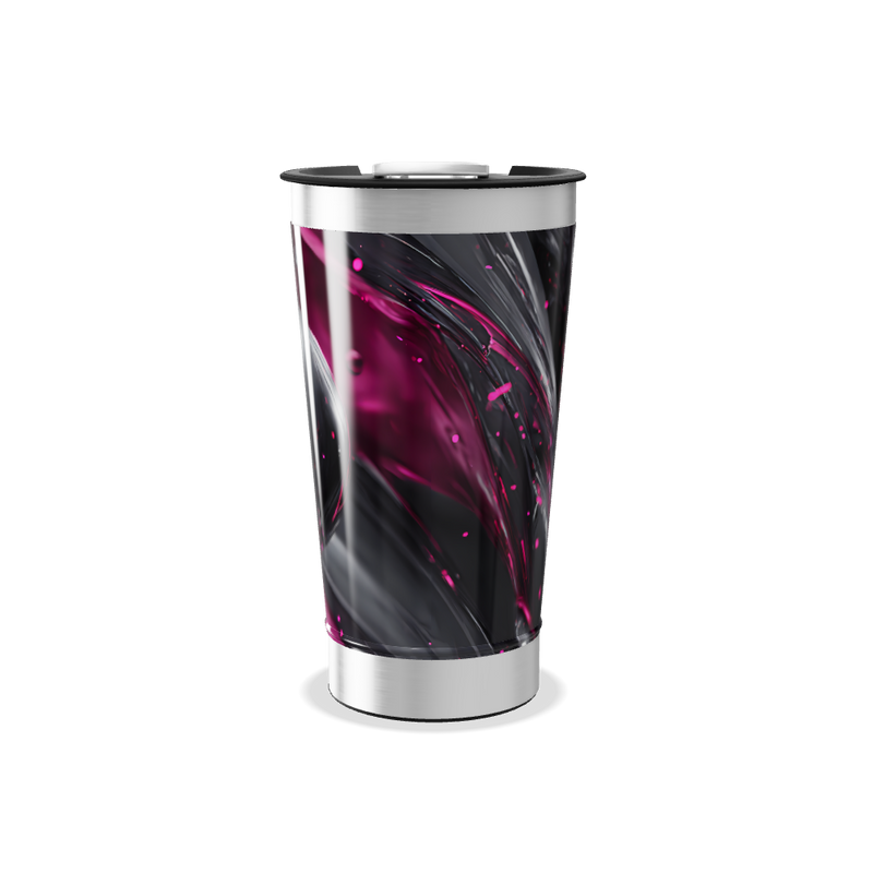 Copo Térmico - Estampa Bolhas Roxas