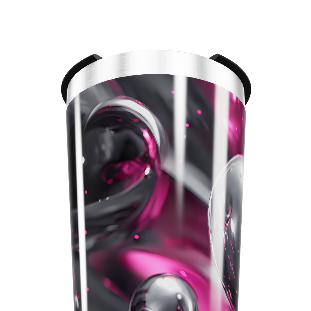 Copo Térmico - Estampa Bolhas Roxas