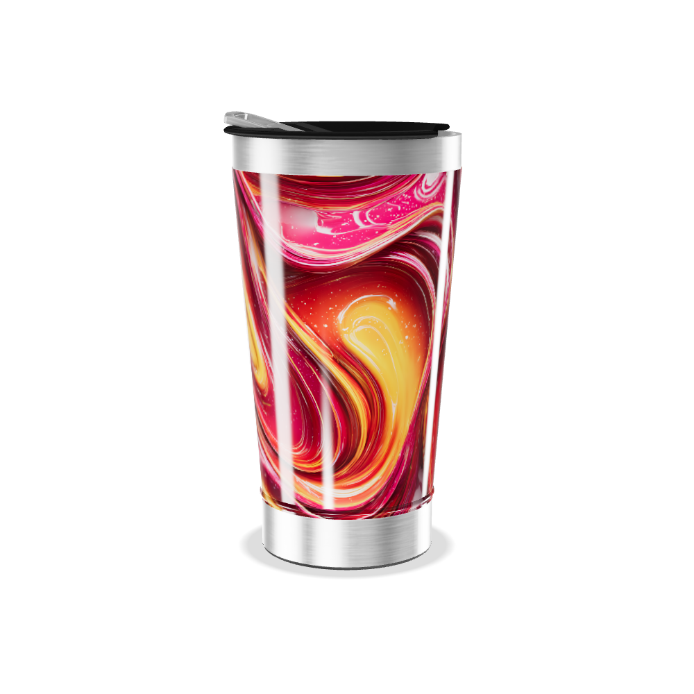Copo Térmico - Estampa Abstrata Colorida