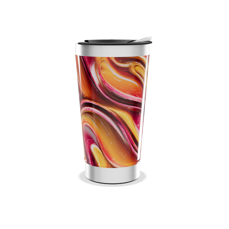 Copo Térmico - Estampa Abstrata Colorida