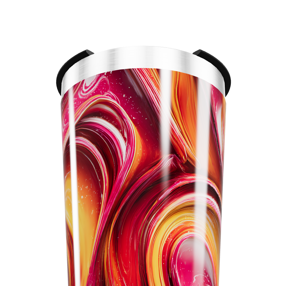 Copo Térmico - Estampa Abstrata Colorida