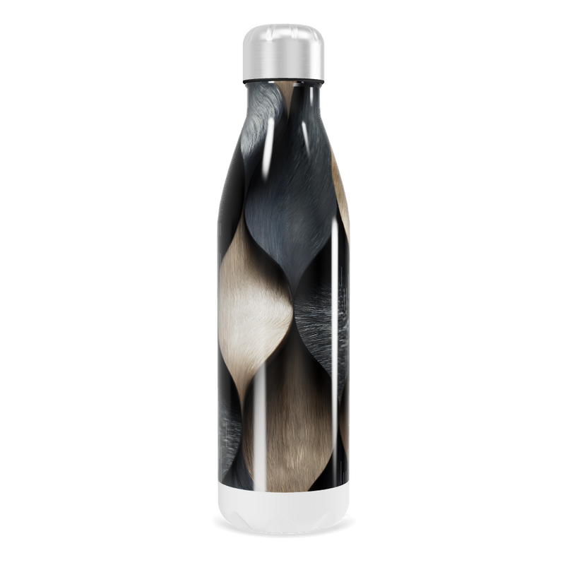 Garrafa Inox - Estampa Ondas Cores