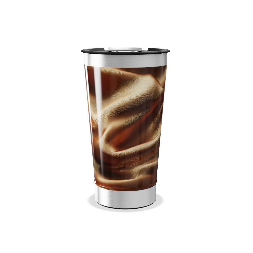 Copo Térmico - Estampa Marrom com Detalhes
