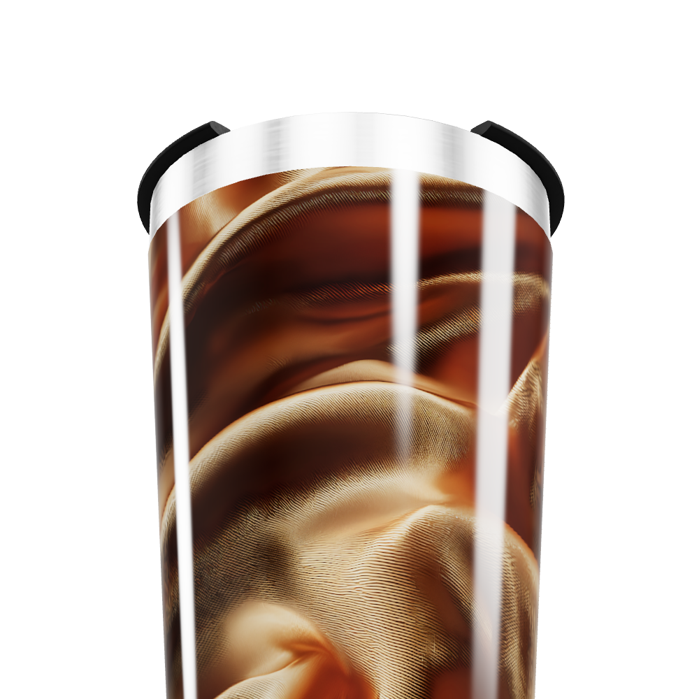 Copo Térmico - Estampa Marrom com Detalhes