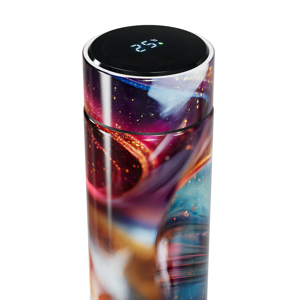 Garrafa Térmica Touch - Abstrata Colorida