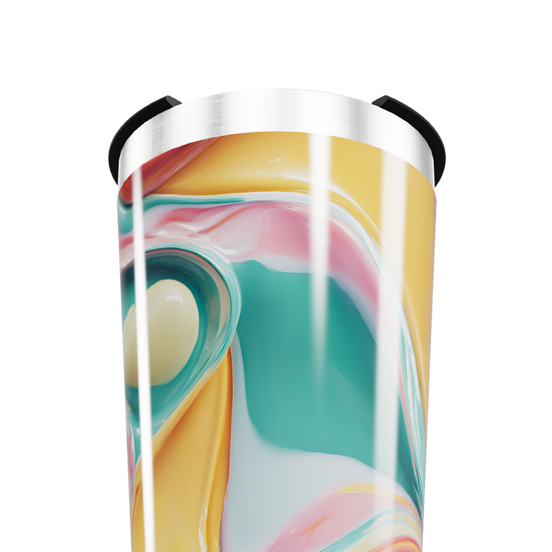 Copo Térmico - Estampa Abstrata Colorida