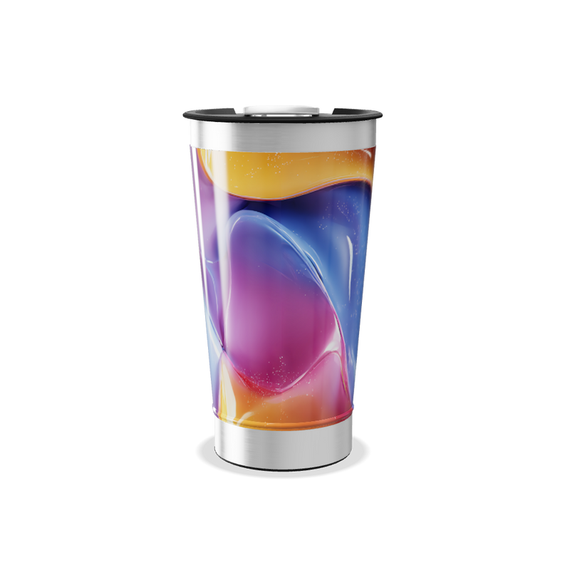 Copo Térmico - Estampa Colorida Abstrata