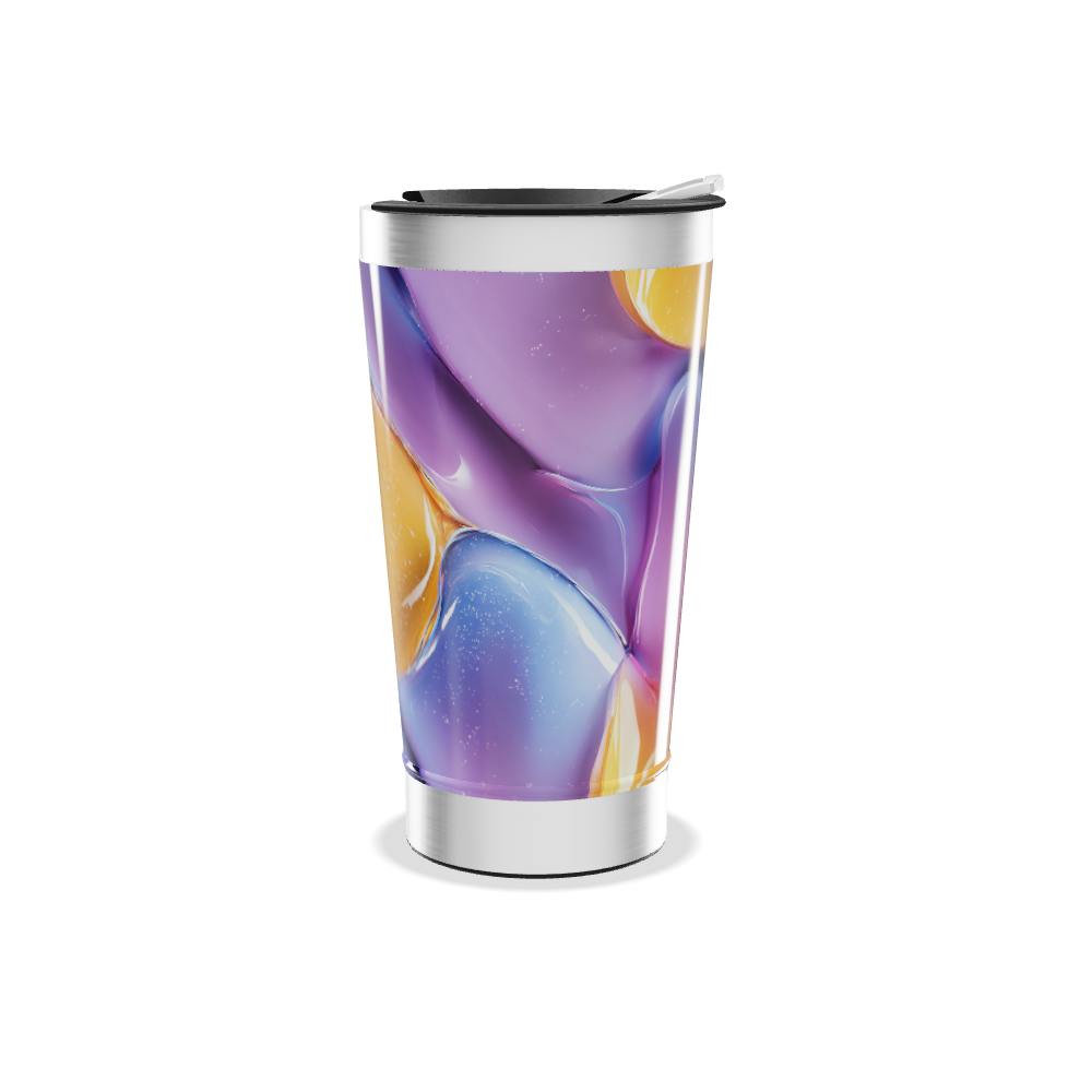 Copo Térmico - Estampa Colorida Abstrata