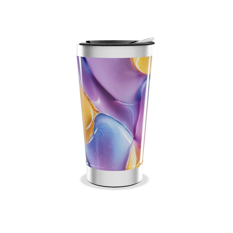 Copo Térmico - Estampa Colorida Abstrata