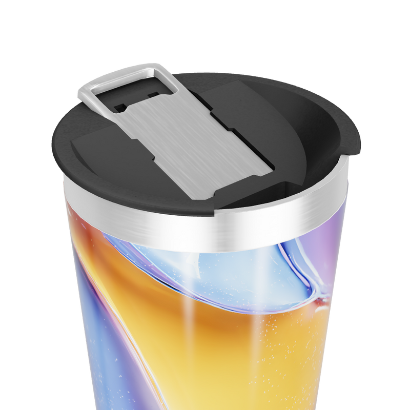 Copo Térmico - Estampa Colorida Abstrata