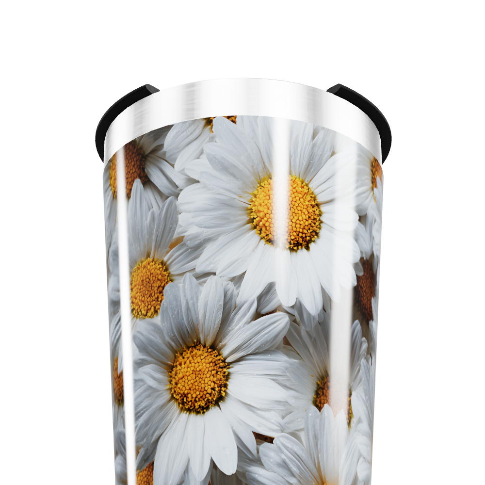 Copo Térmico - Flores Margarida Inox