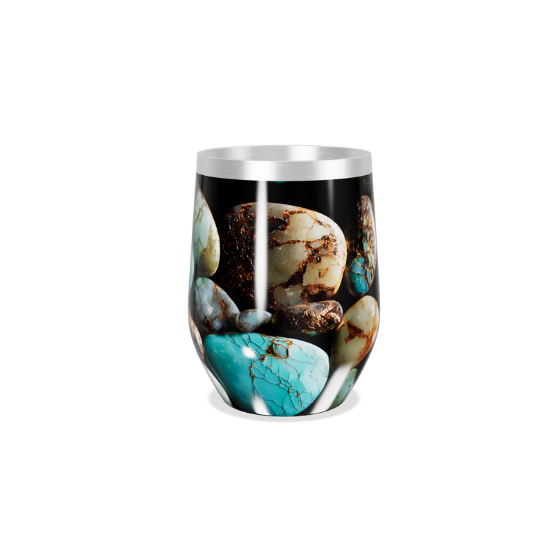 Copo Térmico Slim - Estampa Pedras Coloridas